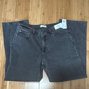 NWT Abercrombie and Fitch The Baggy Low Rise Black Jeans